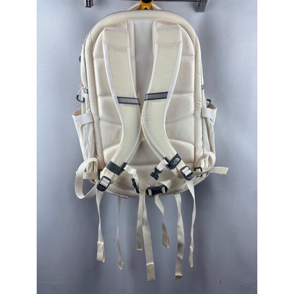 Unisex The North Face Surge Luxe White Backpack w/ Rose Gold Accents - Picture 5 of 7